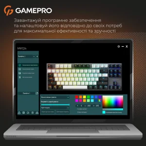 Клавиатура беспроводная GamePro Genesis Joker Pro MK124G Pro Gray UA