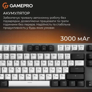 Клавиатура беспроводная GamePro Genesis Joker Pro MK124G Pro Gray UA