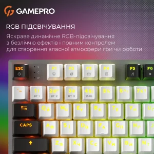 Клавиатура беспроводная GamePro Genesis Joker Pro MK124G Pro Gray UA