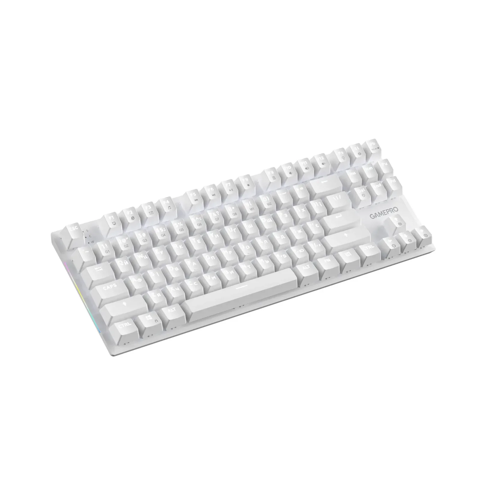 Клавіатура GamePro Genesis Joker MK124W Outemu Red Swithes USB White UA