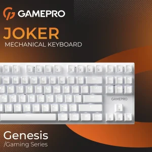 Клавіатура GamePro Genesis Joker MK124W Outemu Red Swithes USB White UA