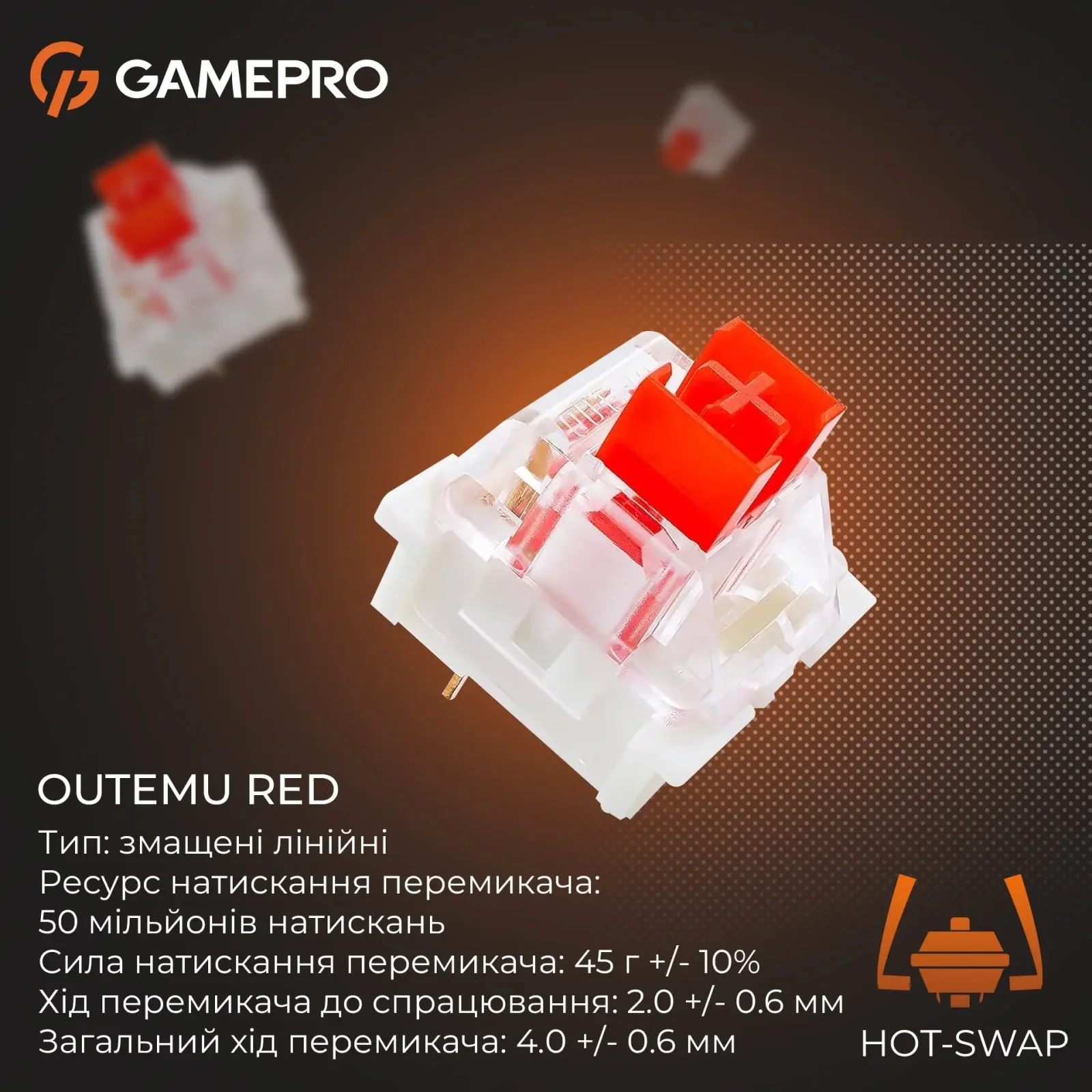 Клавіатура GamePro Genesis Joker MK124W Outemu Red Swithes USB White UA