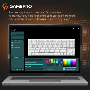 Клавіатура GamePro Genesis Joker MK124W Outemu Red Swithes USB White UA