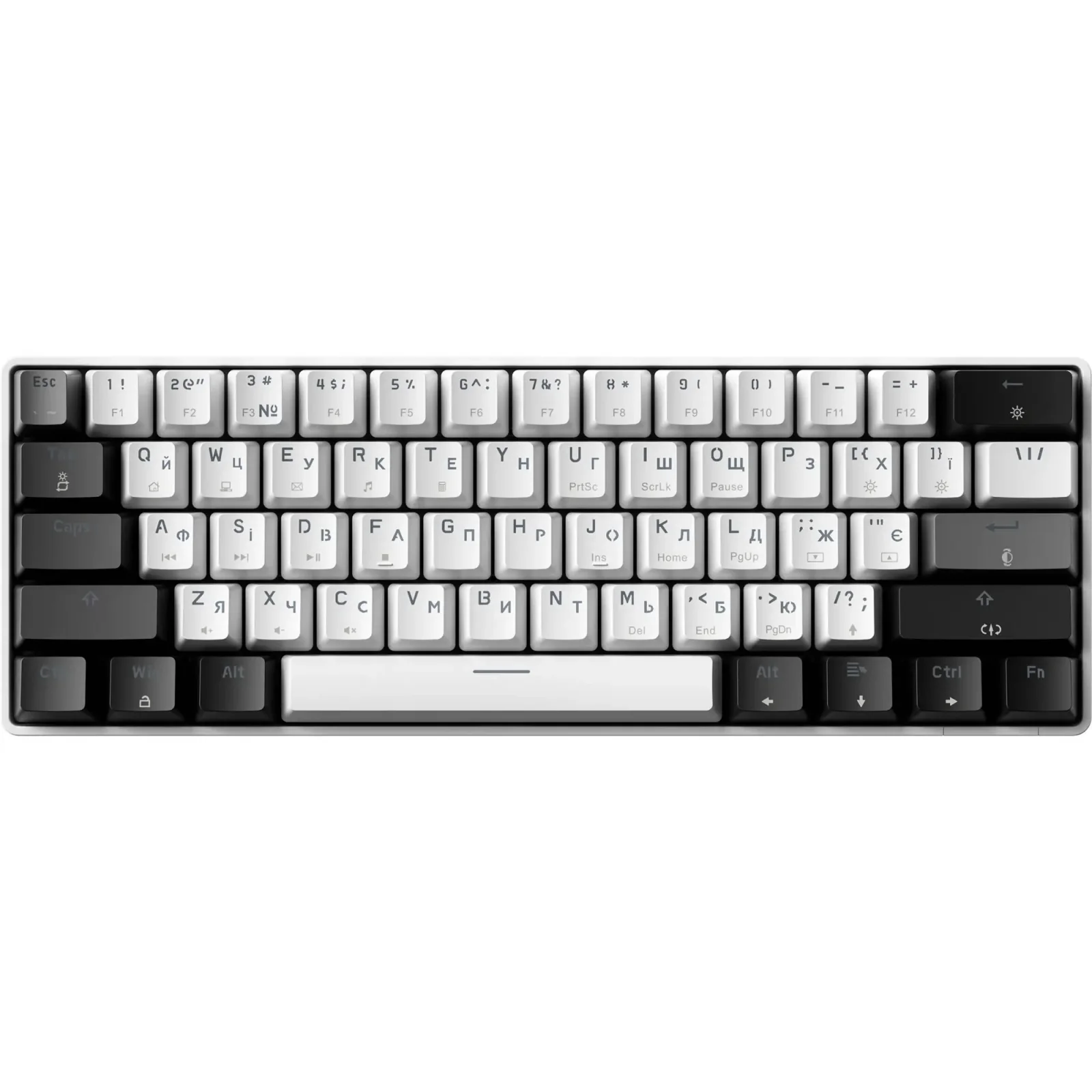 Клавиатура GamePro Genesis Infinity MK130BW Black/White UA