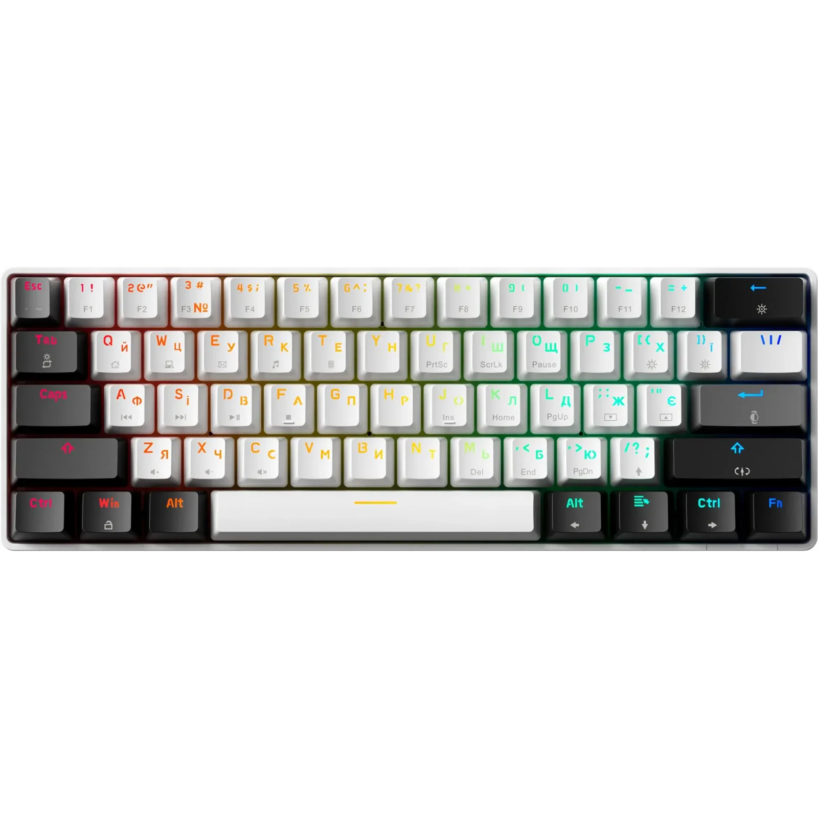 Клавиатура GamePro Genesis Infinity MK130BW Black/White UA