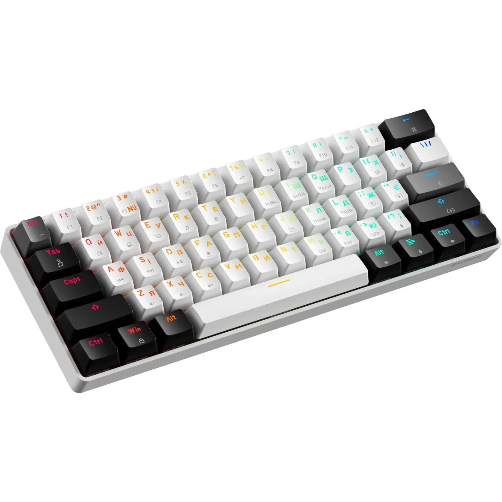 Клавиатура GamePro Genesis Infinity MK130BW Black/White UA