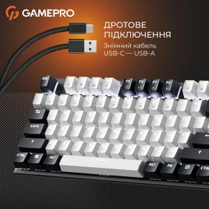 Клавіатура GamePro Genesis Metallic MK144B Outemu Red Swithes USB Black UA