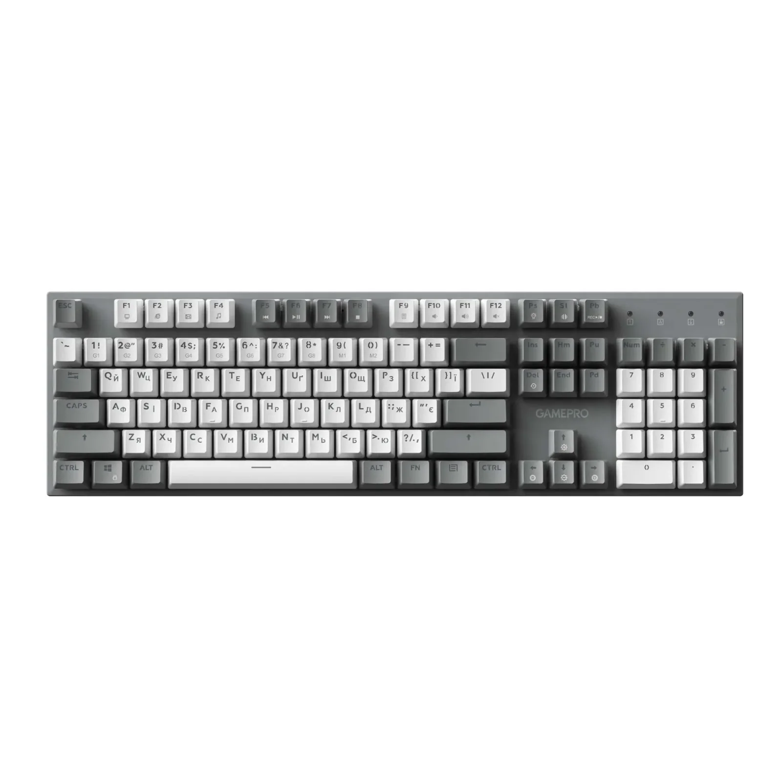 Клавіатура GamePro Genesis Metallic MK144G Outemu Red Swithes USB Gray UA