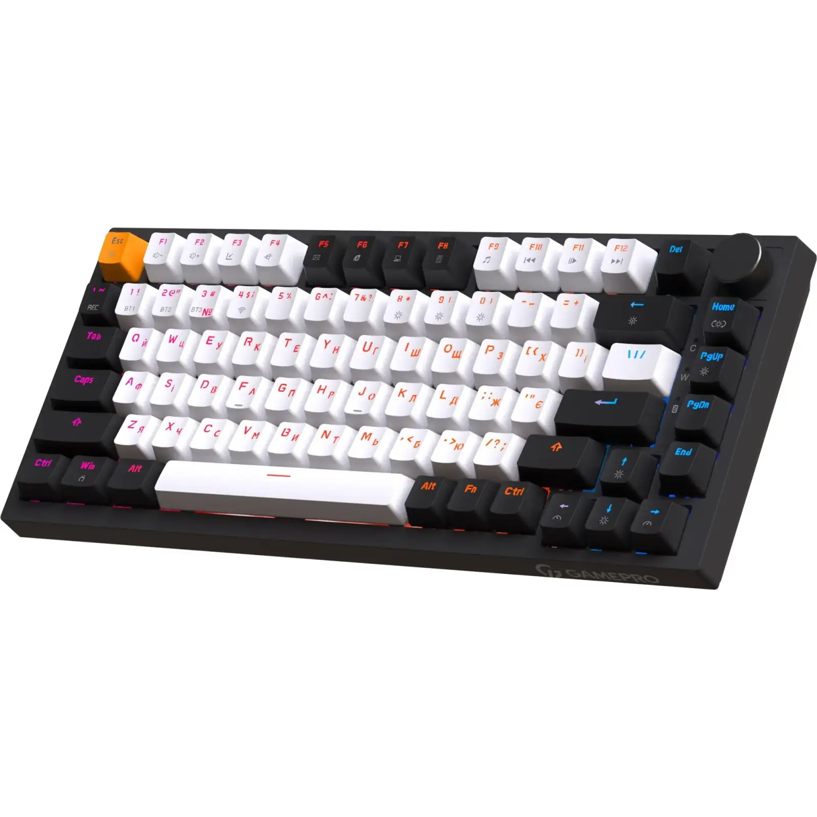 Клавиатура беспроводная GamePro Asgard Valhalla QLAB Sakura Switch Black (MK160-B-QS-PRO) UA