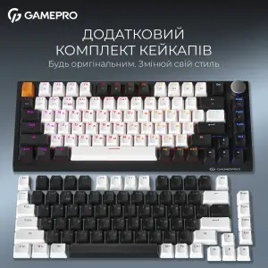 Клавиатура беспроводная GamePro Asgard Valhalla QLAB Sakura Switch Black (MK160-B-QS-PRO) UA