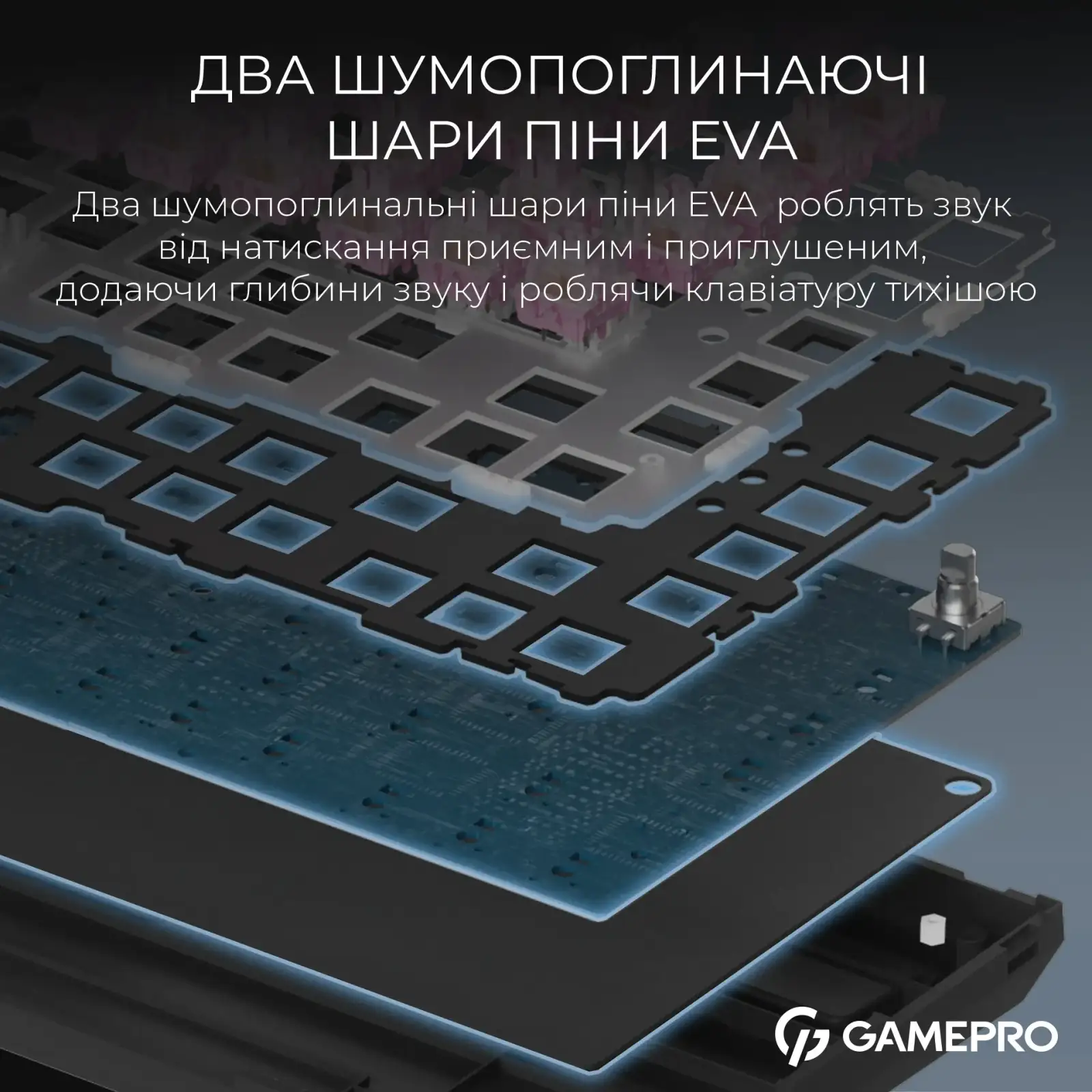 Клавиатура беспроводная GamePro Asgard Valhalla QLAB Sakura Switch Black (MK160-B-QS-PRO) UA