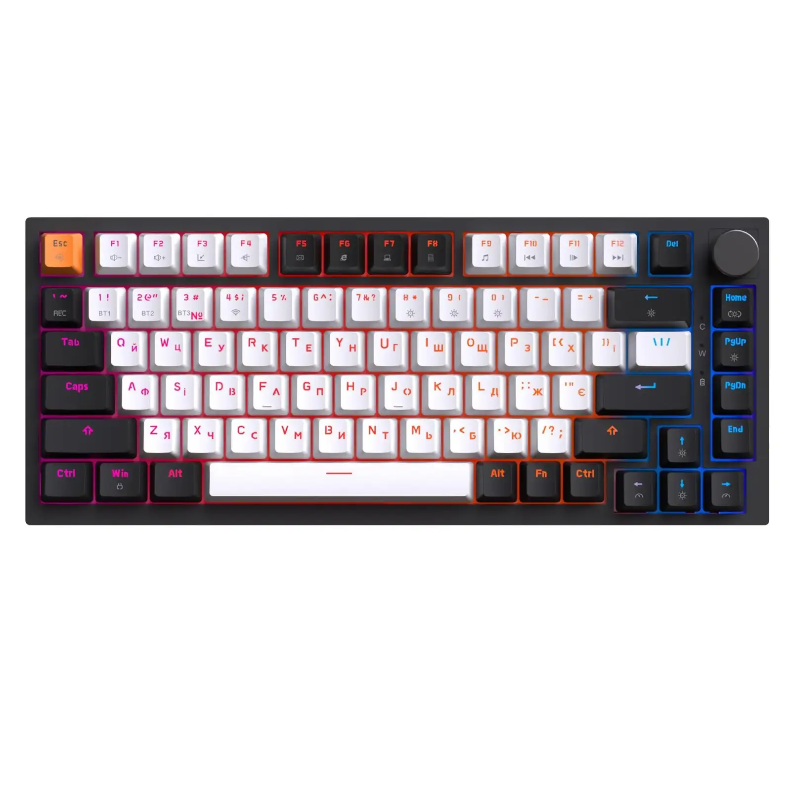 Клавиатура беспроводная GamePro Asgard Valhalla QLAB Sakura Switch Black (MK160-B-QS-PRO) UA