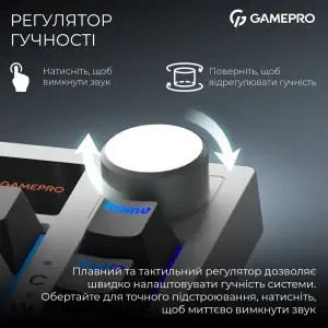 Клавіатура бездротова GamePro Asgard Valhalla QLAB Sakura Switch White With Display (MK160-W-D-QS-PRO) UA