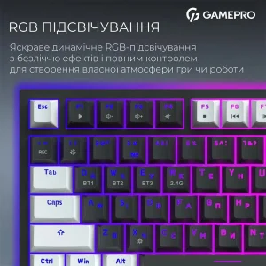 Клавиатура беспроводная GamePro Asgard Valhalla Pro Black (MK160B-D-Pro) UA