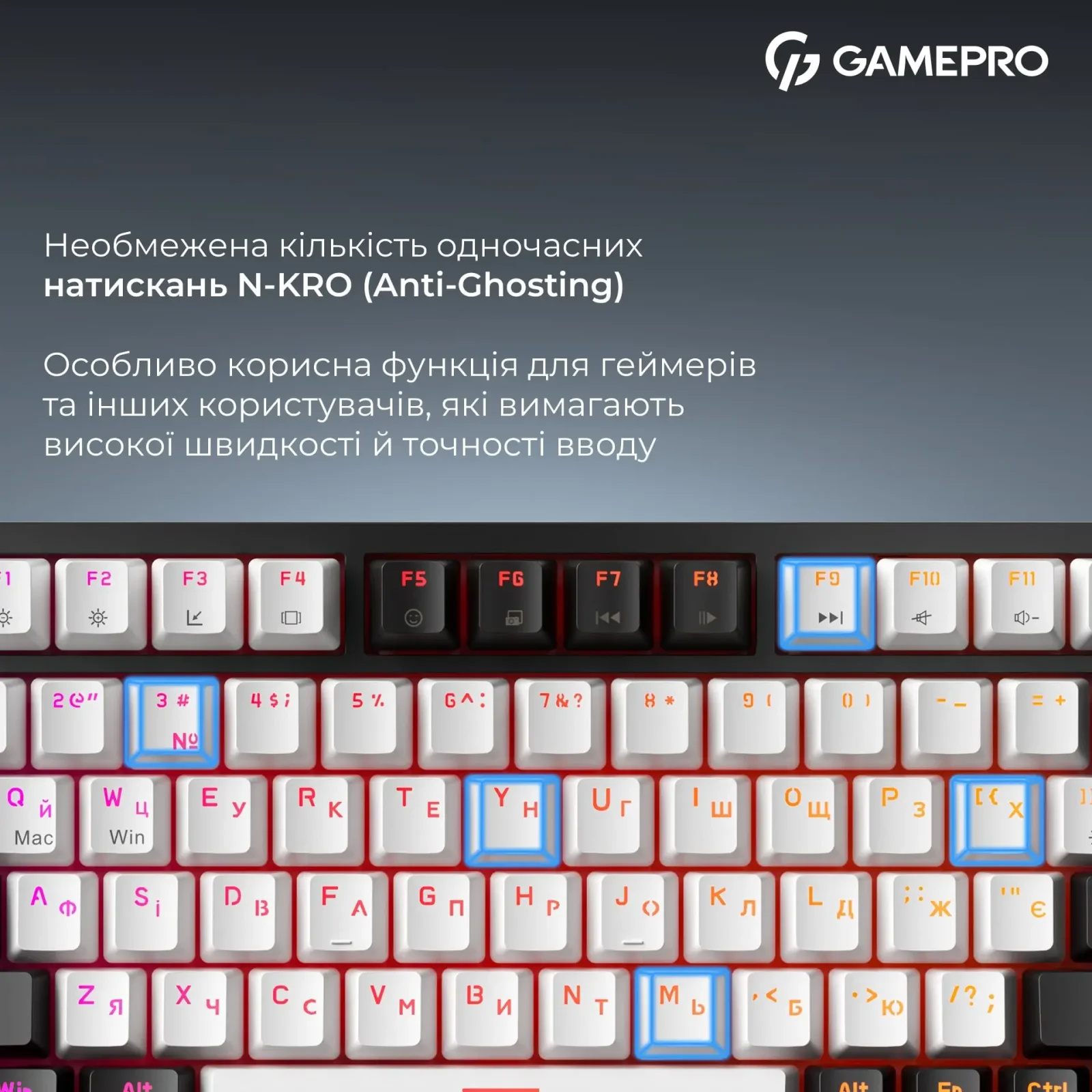 Клавіатура GamePro Asgard Valhalla Max MK160B Max USB Black UA