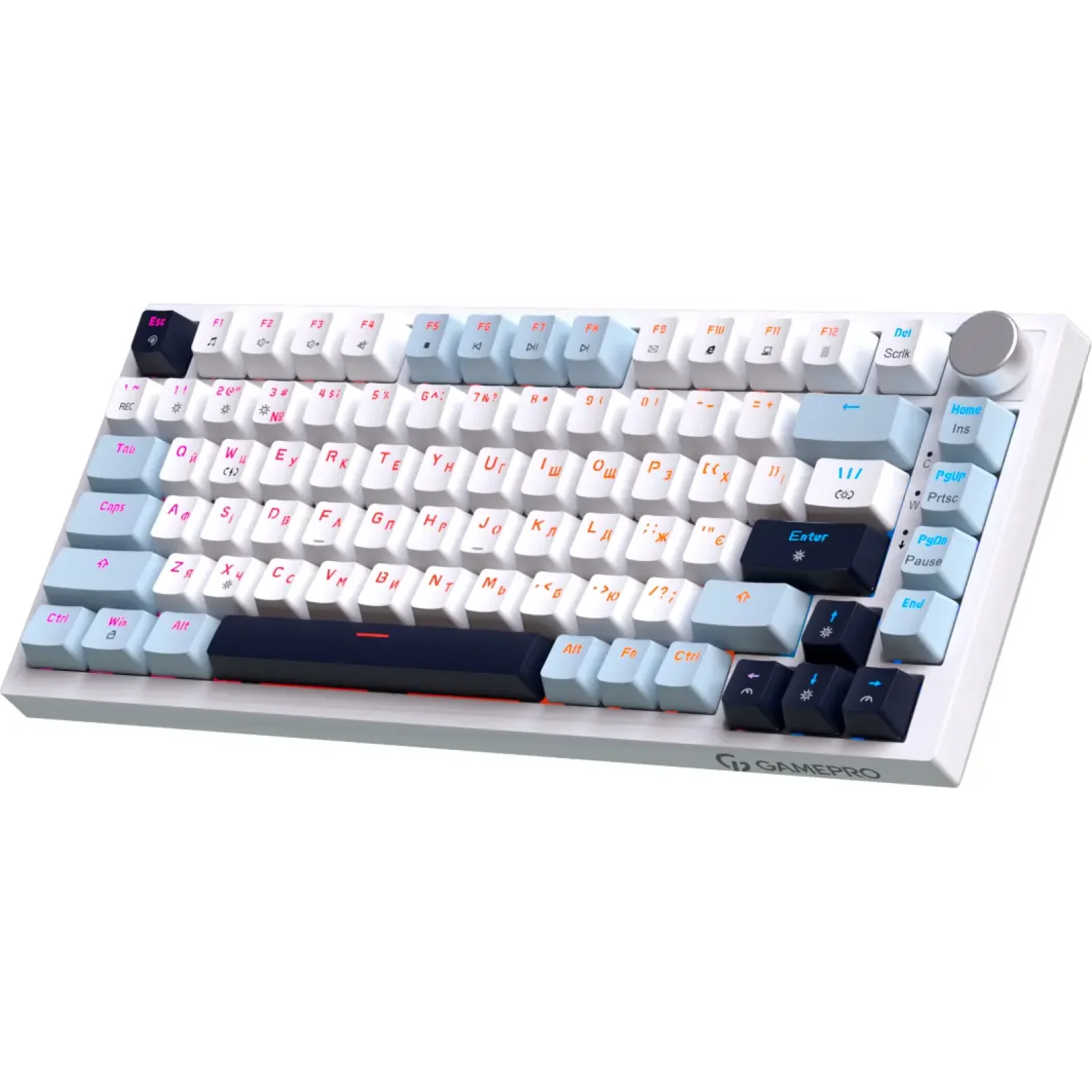 Клавіатура GamePro Genesis Warden MK160BL White UA