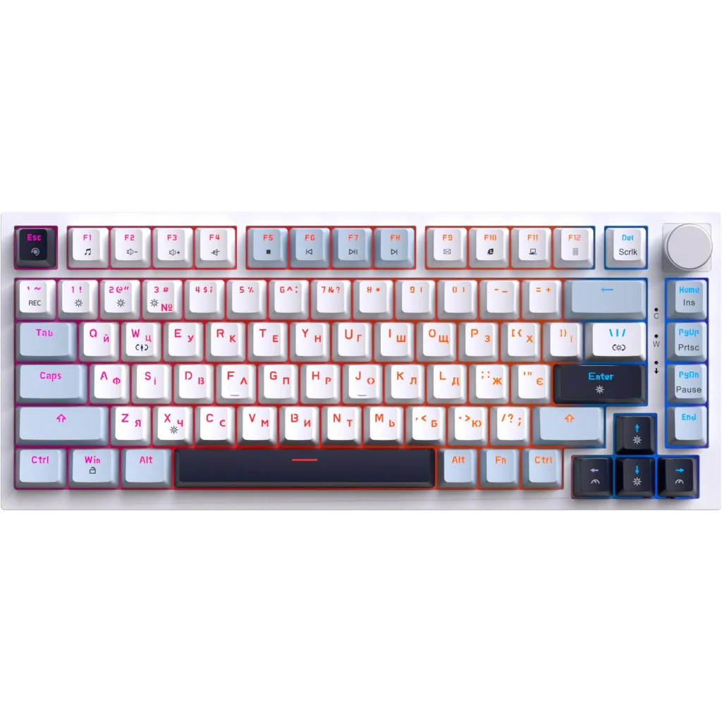 Клавіатура GamePro Genesis Warden MK160BL White UA