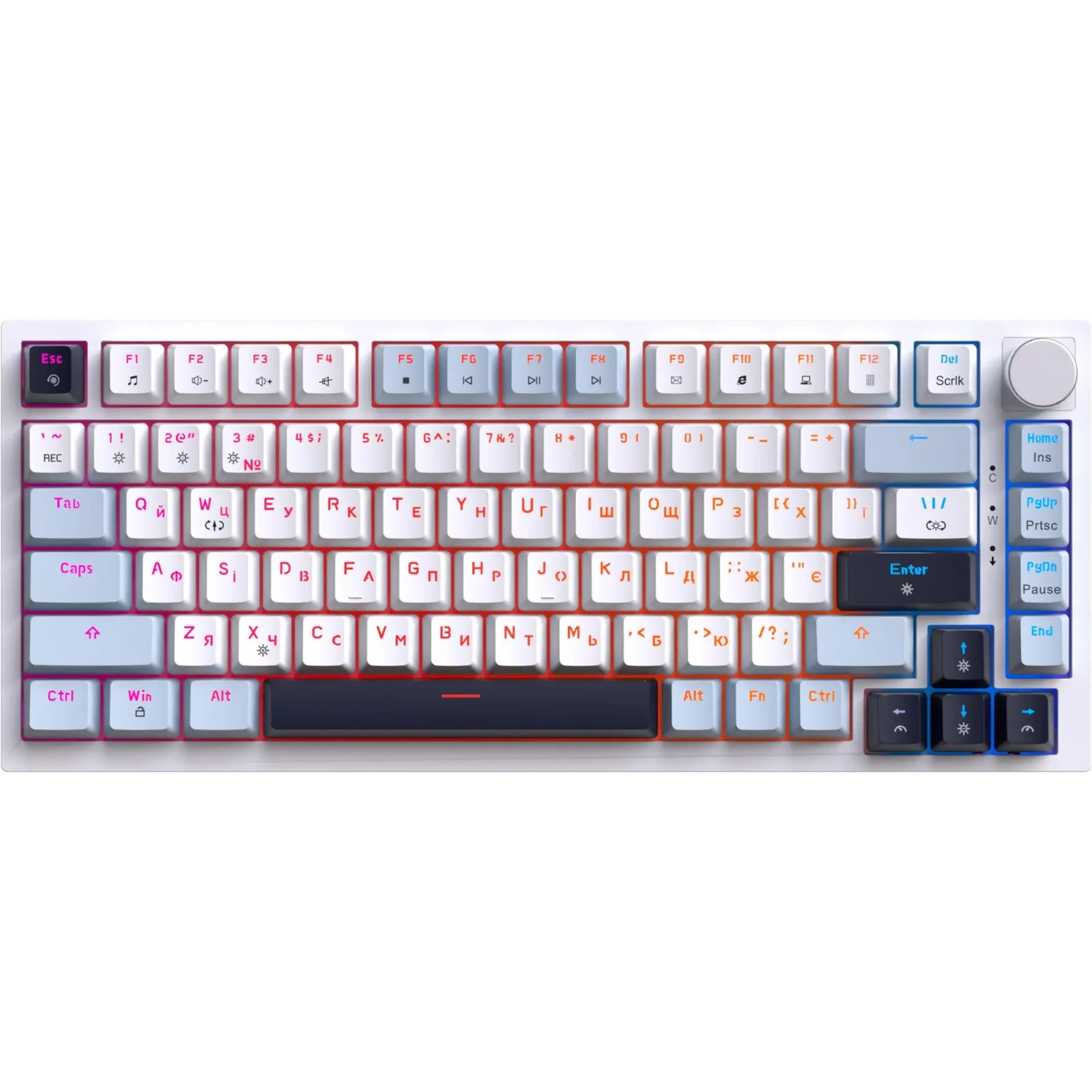 Клавіатура GamePro Genesis Warden MK160BL White UA