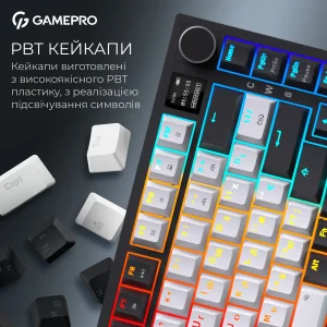 Клавиатура беспроводная GamePro Asgard Valhalla Pro White (MK160W-D-Pro) UA