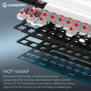 Клавиатура беспроводная GamePro Asgard Valhalla MK210W Pro White UA