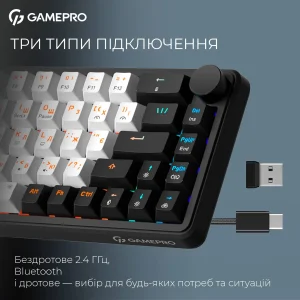 Клавиатура беспроводная GamePro Asgard Valhalla MK210W Pro White UA