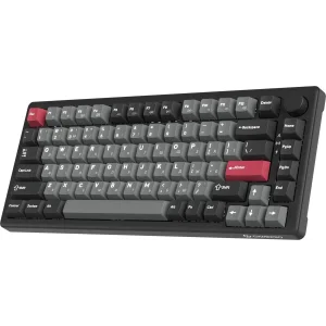 Клавіатура бездротова GamePro Asgard Yord Keychron Super Red Switch Black (MK266BK) UA