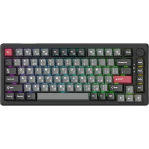Клавіатура бездротова GamePro Asgard Yord Keychron Super Red Switch Black (MK266BK) UA
