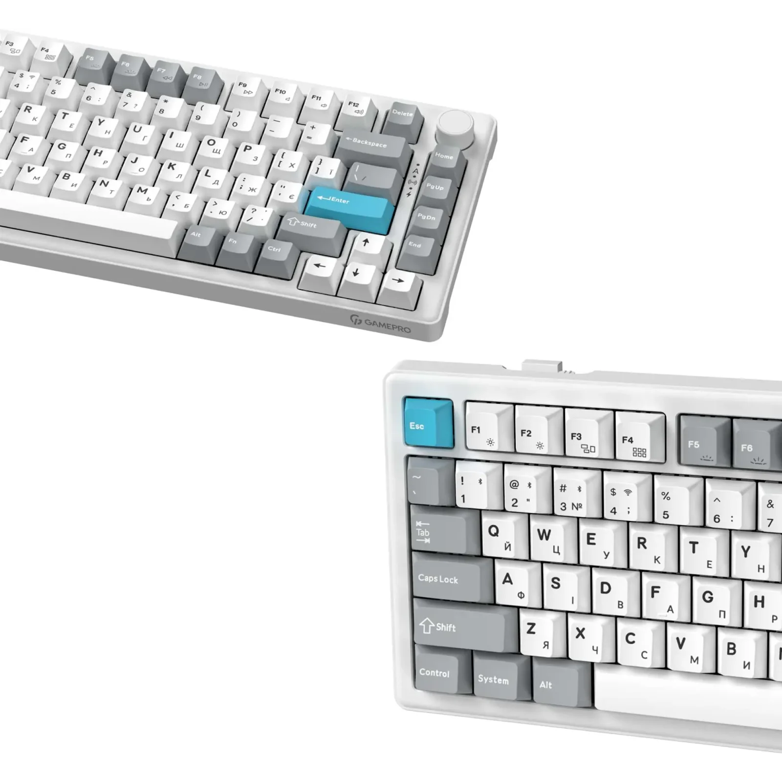 Клавиатура беспроводная GamePro Asgard Yord Keychron Super Red Switch White (MK266WH) UA