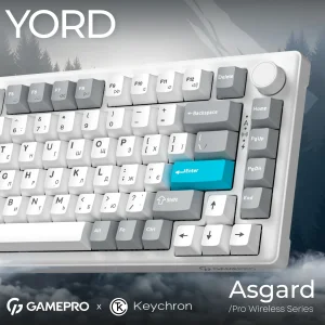 Клавиатура беспроводная GamePro Asgard Yord Keychron Super Red Switch White (MK266WH) UA