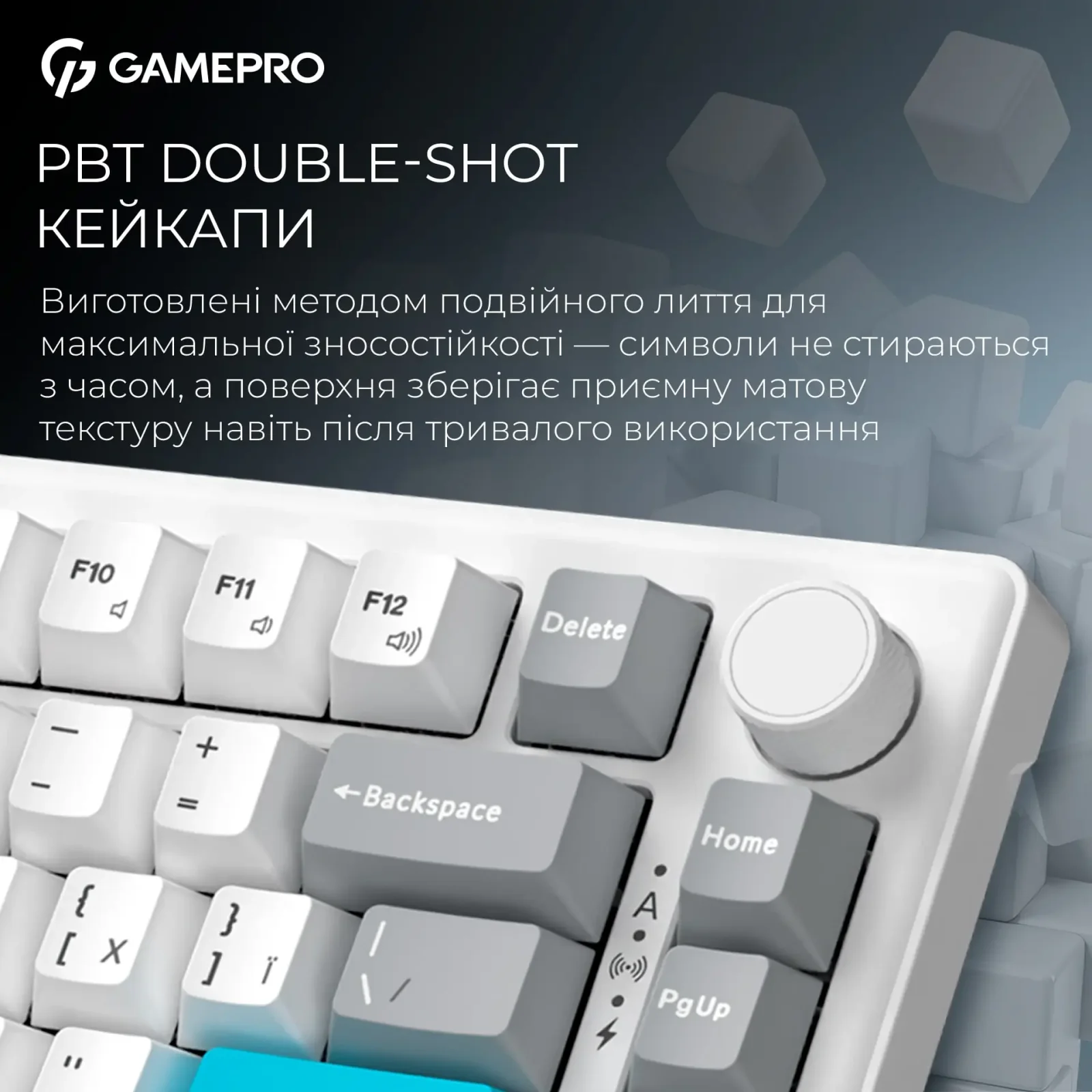 Клавиатура беспроводная GamePro Asgard Yord Keychron Super Red Switch White (MK266WH) UA