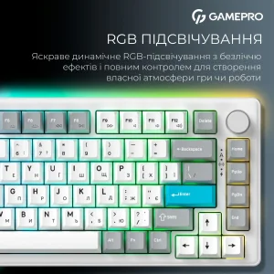 Клавиатура беспроводная GamePro Asgard Yord Keychron Super Red Switch White (MK266WH) UA