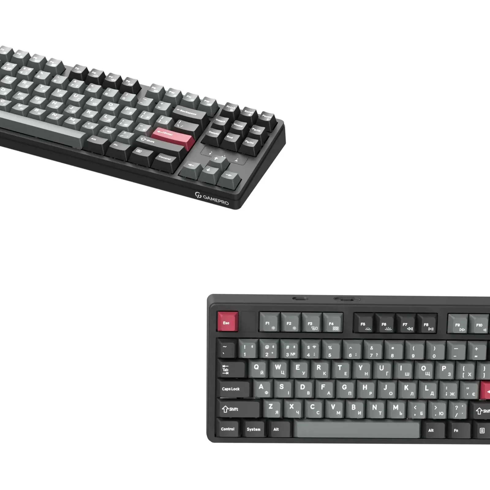 Клавіатура бездротова GamePro Asgard Ragnar Keychron Super Red Switch Black (MK285BK) UA