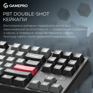 Клавіатура бездротова GamePro Asgard Ragnar Keychron Super Red Switch Black (MK285BK) UA