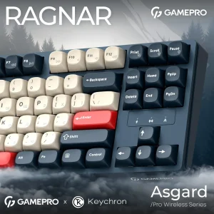 Клавіатура бездротова GamePro Asgard Ragnar Keychron Super Red Switch Blue (MK285BL) UA