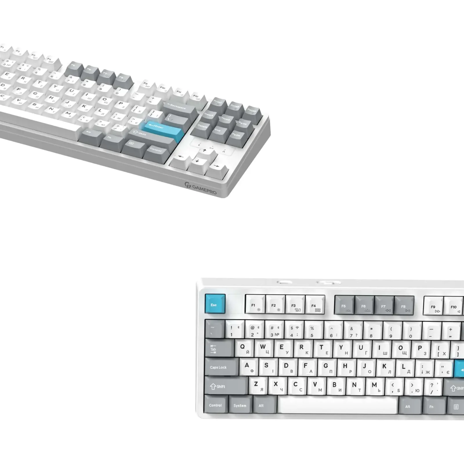 Клавіатура бездротова GamePro Asgard Ragnar Keychron Super Red Switch White (MK285WH) UA