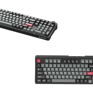 Клавиатура беспроводная GamePro Asgard Drakkar Keychron Super Red Switch Black (MK305BK) UA