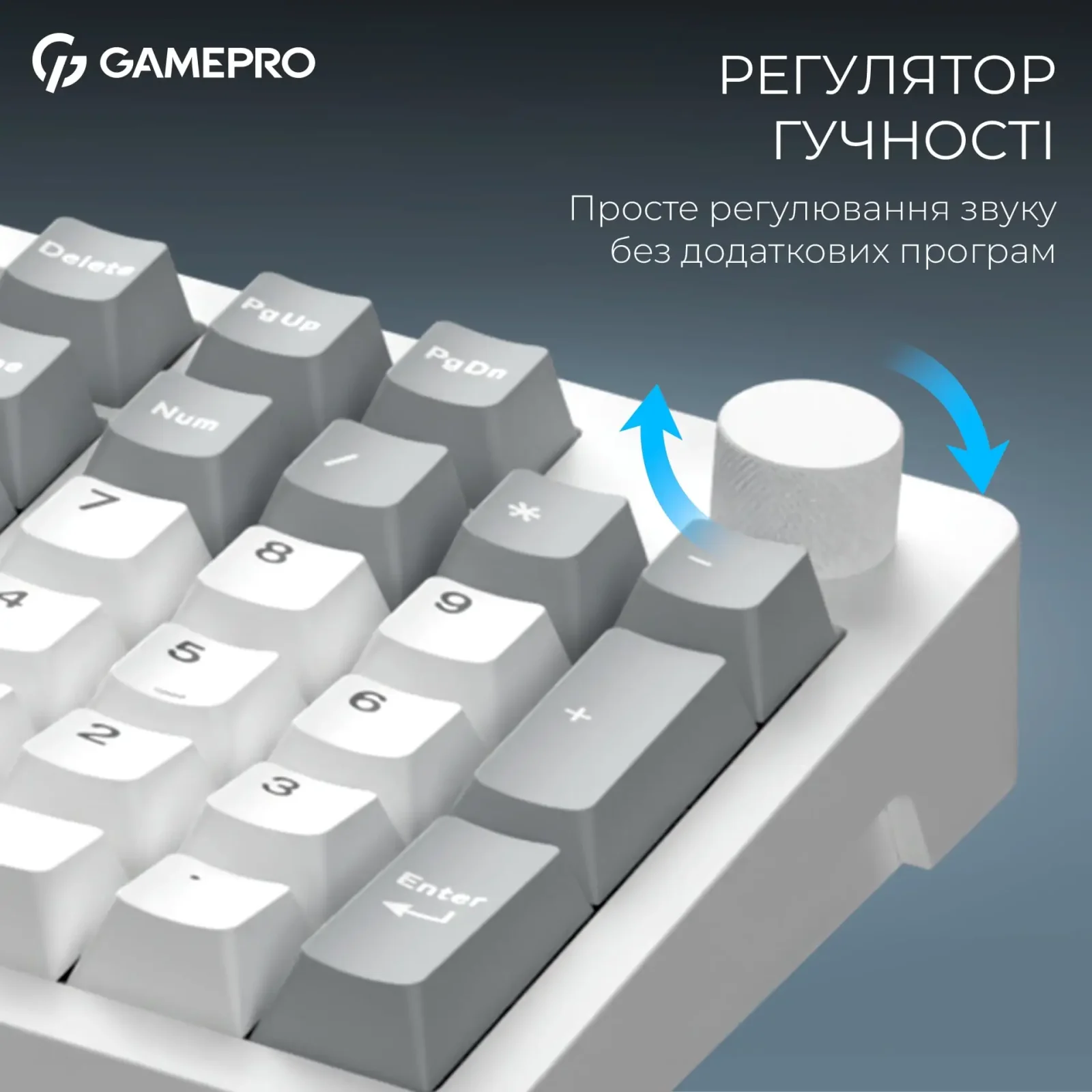 Клавіатура бездротова GamePro Asgard Drakkar Keychron Super Red Switch White (MK305WH) UA