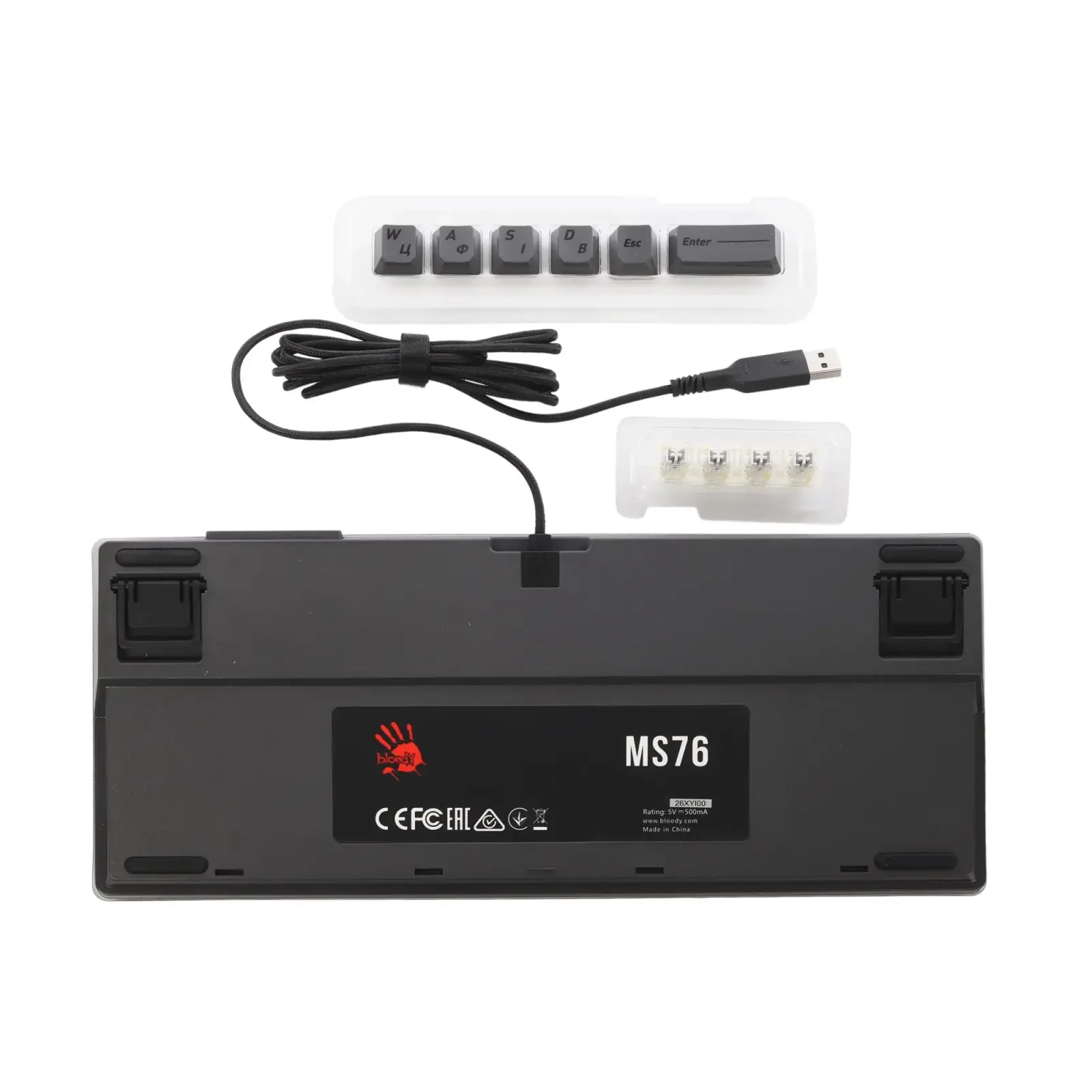 Клавиатура Bloody MS76 Iron Grey UA