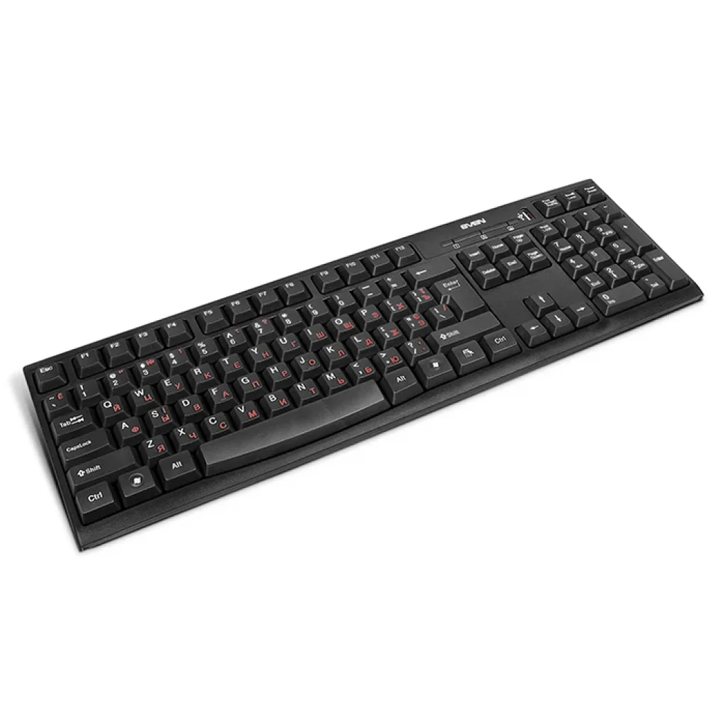 Клавіатура SVEN Standard 304 Black USB+HUB, 00600176 UA
