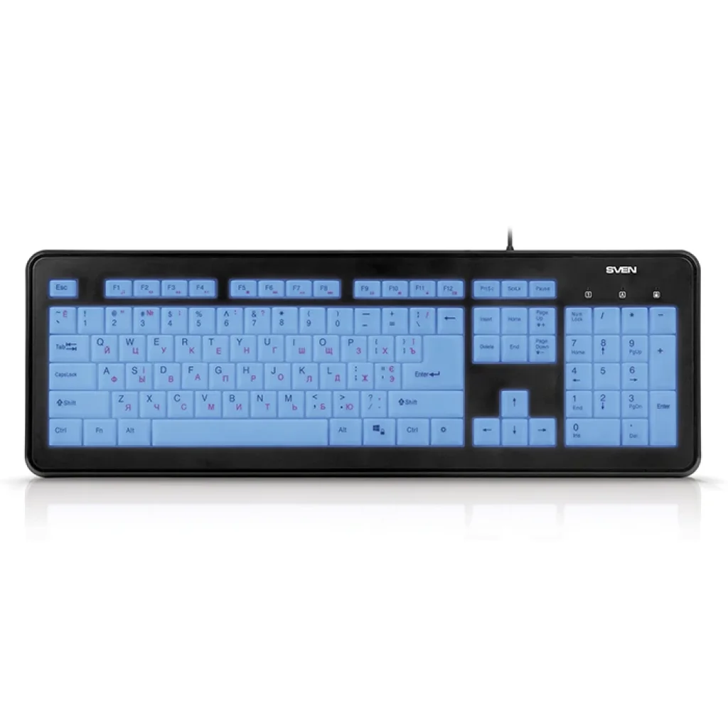 Клавіатура Sven KB-C7300EL чорний USB, 00600189 UA