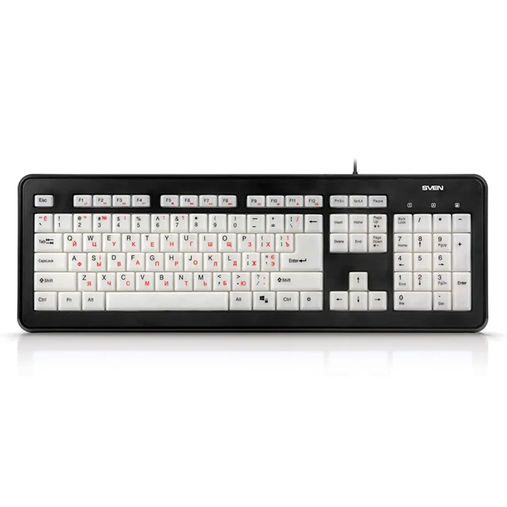 Клавіатура Sven KB-C7300EL чорний USB, 00600189 UA