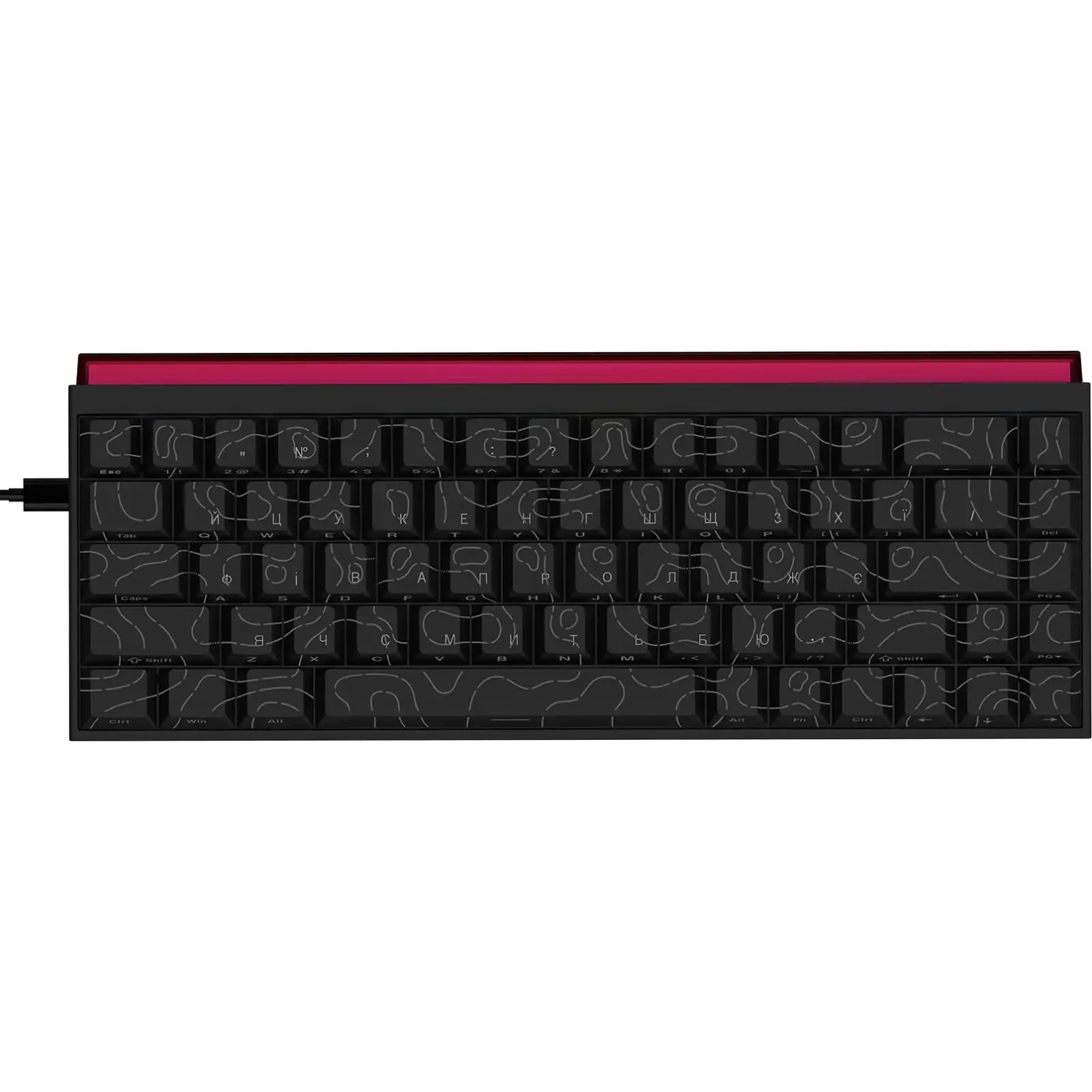 Клавіатура Ajazz NK68 Red Switch Black (NK68-R-S-B) UA