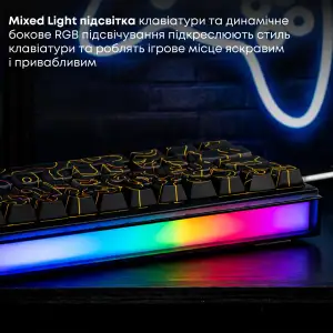 Клавіатура Ajazz NK68 Red Switch Black (NK68-R-S-B) UA