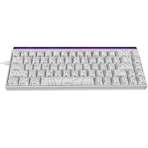Клавіатура Ajazz NK68 Red Switch White NK68-R-S-W) UA
