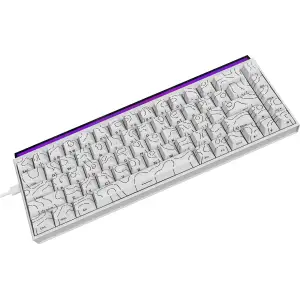 Клавіатура Ajazz NK68 Red Switch White NK68-R-S-W) UA
