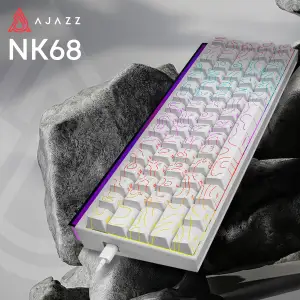 Клавіатура Ajazz NK68 Red Switch White NK68-R-S-W) UA