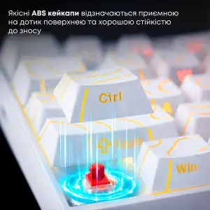 Клавіатура Ajazz NK68 Red Switch White NK68-R-S-W) UA