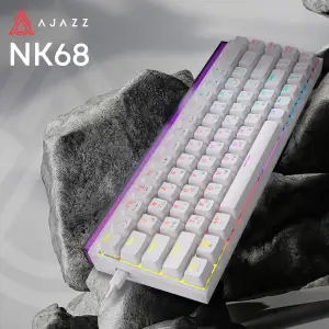 Клавіатура Ajazz NK68 Red Switch White (NK68-R-W) UA