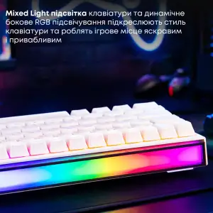 Клавіатура Ajazz NK68 Red Switch White (NK68-R-W) UA