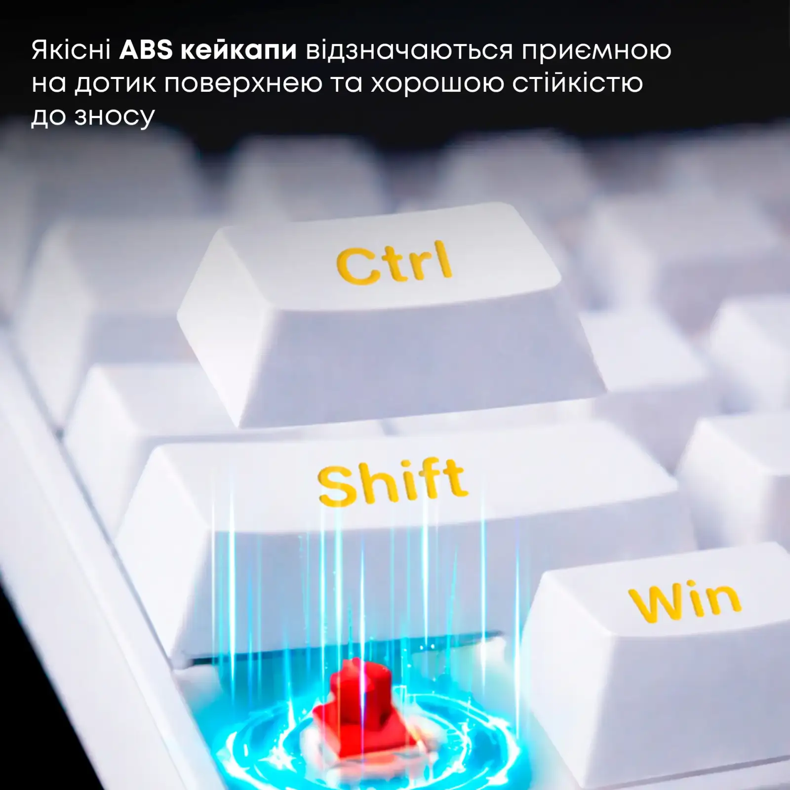 Клавіатура Ajazz NK68 Red Switch White (NK68-R-W) UA